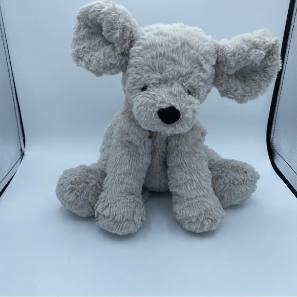 Jellycat Medium Fuddlewuddle Mouse Soft Grey Retired Rare Plush Stuffed Animal - Picture 1 of 14